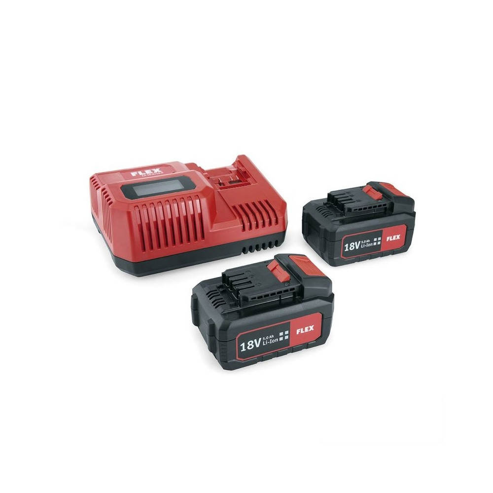 Pack 2 batteries 5ah + chargeur Power 55 R FLEX