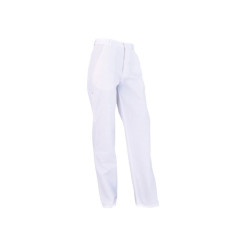 Lot de 3 pantalons coton/poly TRADITIONNELLE blanc