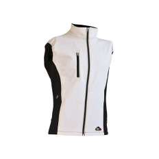 Gilet softshell VENTOUX blanc/noir Vepro