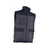 Gilet doublure polaire MULTIPOCHES gris/anthracite Vepro