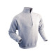 Sweat col zippé gris Vepro