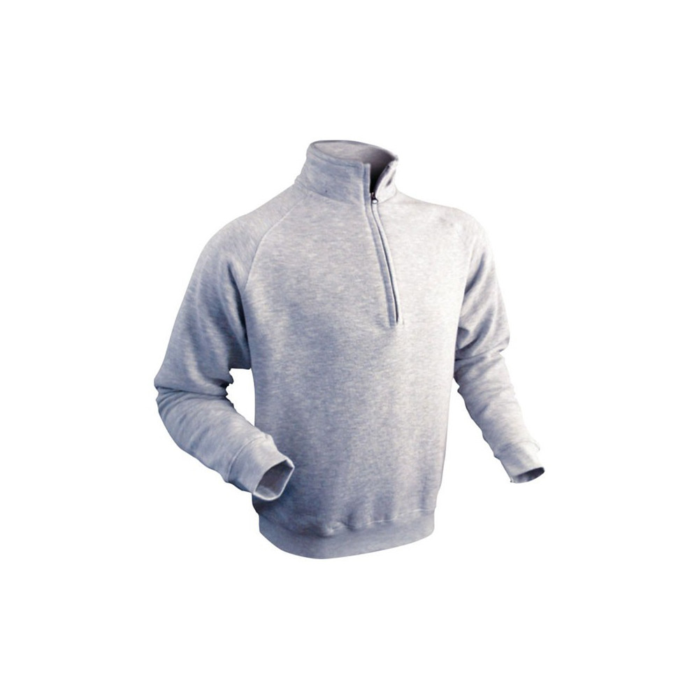 Sweat col zippé gris Vepro