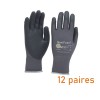Lot de 12 paires de gants spécial peinture gris Vepro