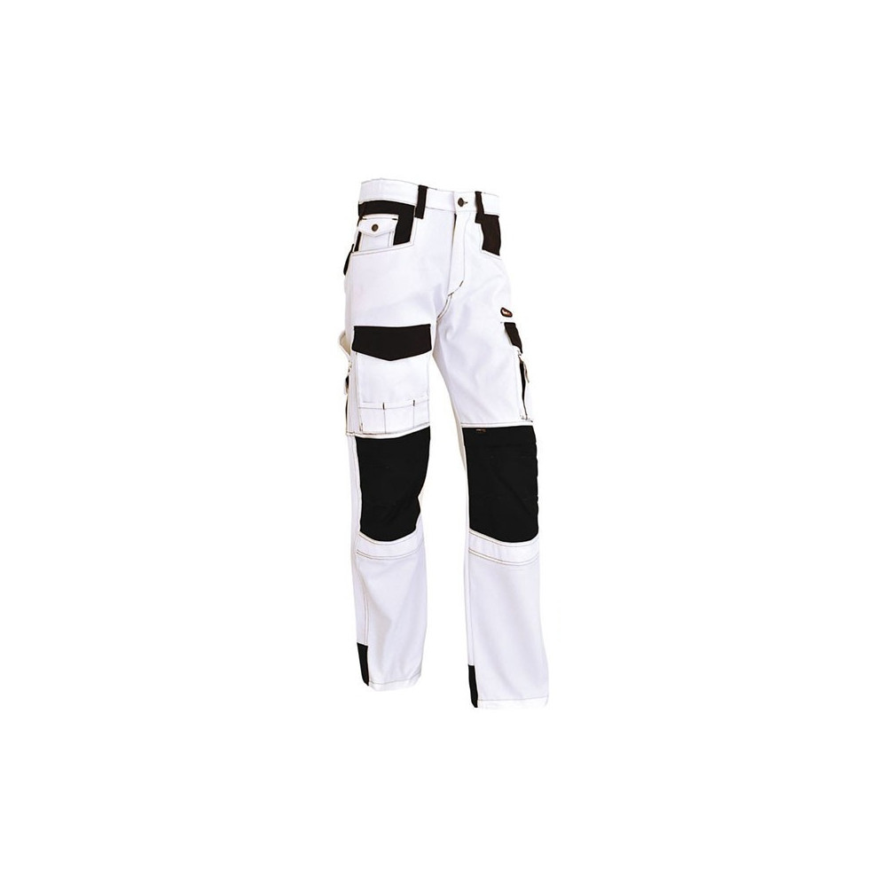 Pantalon extensible ELITE blanc/noir Vepro