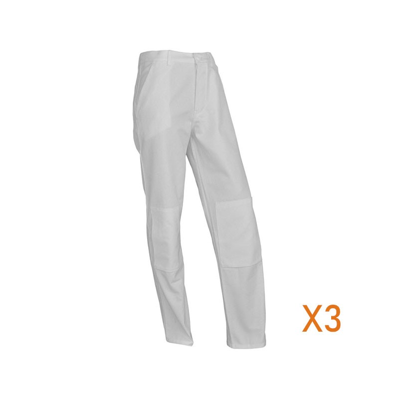 Pantalon extensible ELITE blanc/noir Vepro