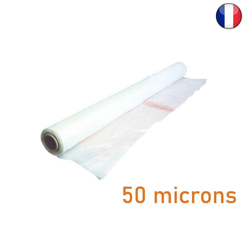 Bâche de protection chantier transparente - 50 microns
