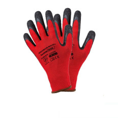 Lot de 10 paires de gants enduction latex T9 Maçon Mondelin rouge Lot de 10 paires de gants enduction latex T9 Maçon Mondelin rouge