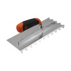 Platoir denté carré inox/bi-mat Mondelin 28x12cm lame inox