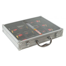 Mallette aluminium 6 ciseaux tri-matière