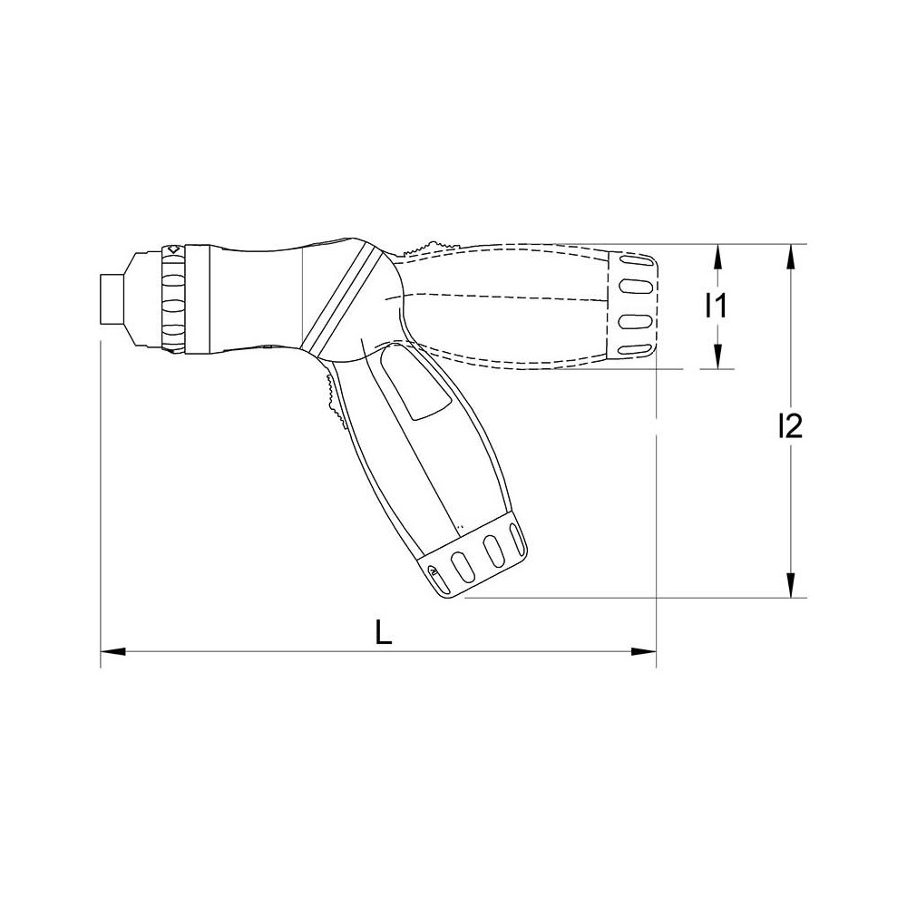 Tournevis porte-embouts a cliquet poignee revolver - coffret 40pcs