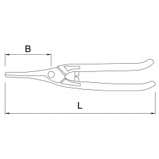 Cisaille Universelle à Lames Étroites – Forgée en Une Pièce