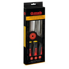 Jeu de 3 ciseaux de sculpteur tri-matière brochable