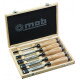 Coffret 5 ciseaux de sculpteur bois - MOB