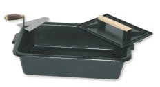 Kit de Maçon Mondelin – Auge 25 L avec Truelle Ronde et Taloche Plastique