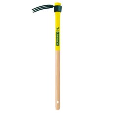 Croc de Jardin Forgé 3 Dents Compact – 14 cm – Léger et Maniable – Idéal Massifs et Rocailles