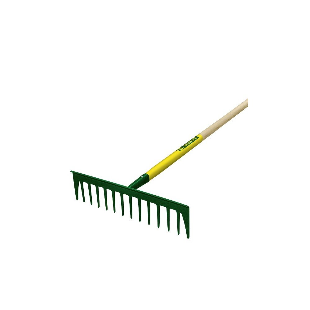 Râteau dents droites- Gamme duopro - 14 dents- manche bois 150 cm certifié PEFC 100% - Leborgne