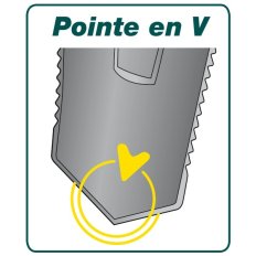 Louchet transplantation Duopro - 33 cm manche béquille Novagrip