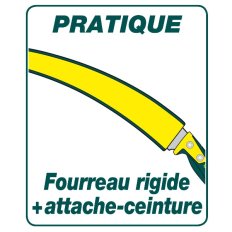 Scie arboricole 35 cm Duopro manche bi-matière + fourreau