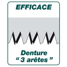 Scie arboricole 35 cm Duopro manche bi-matière + fourreau