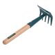 Râteau / Binette à main Duopro manche bois certifié PEFC 100% - Leborgne