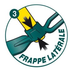 Serfouette forgée panne et langue douille ovale duopro