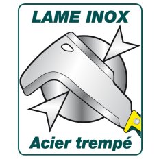 Serpe 2 taillants 22 cm Duopro manche bi-matière