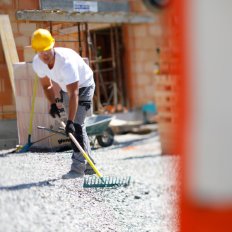 Râteau Batipro 16 dents droites douille ronde sans manche