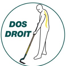 Binette lame V Naturovert manche bois 150cm certifié PEFC 100% - Leborgne