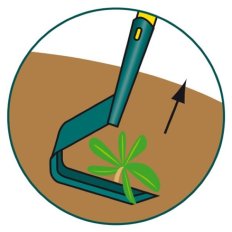 Binette lame V Naturovert manche bois 150cm + poignée ergonomique - Leborgne