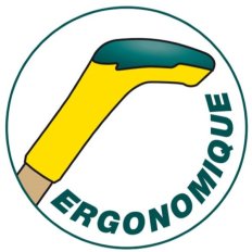 Binette lame V Naturovert manche bois 150cm + poignée ergonomique - Leborgne