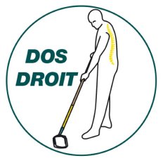 Grattoir oscillant Naturovert manche bois 150cm - Leborgne