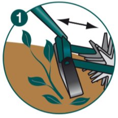 Grattoir oscillant/émietteur NaturOvert manche bois 150cm - Leborgne