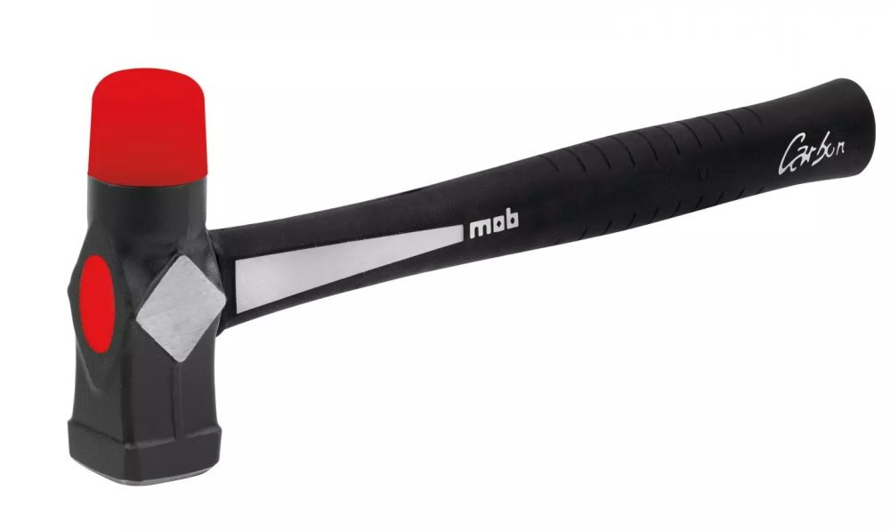Marteau duo embout  rouge manche carbon - MOB