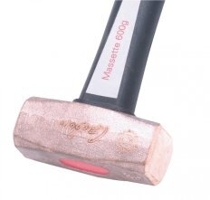 Massette en cuivre 0,6 kg avec manche Quadrimat en carbone