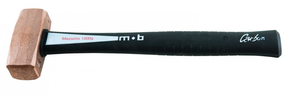 Massette en cuivre 0,6 kg avec manche Quadrimat en carbone