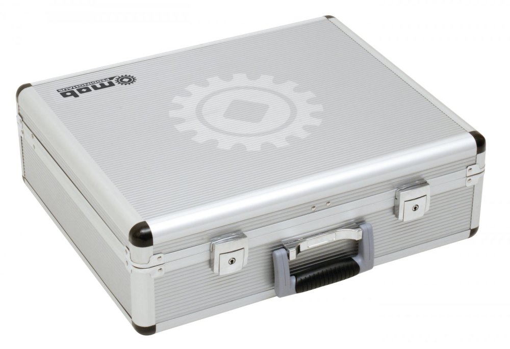 Valise aluminium robuste vide avec panneaux de rangement - MOB