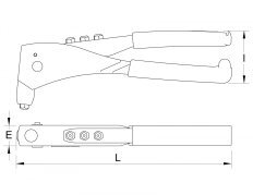 Pince à riveter sur carte - MOB