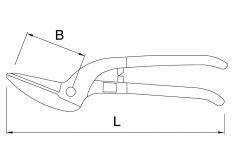Cisaille pélican passe-tôle - MOB
