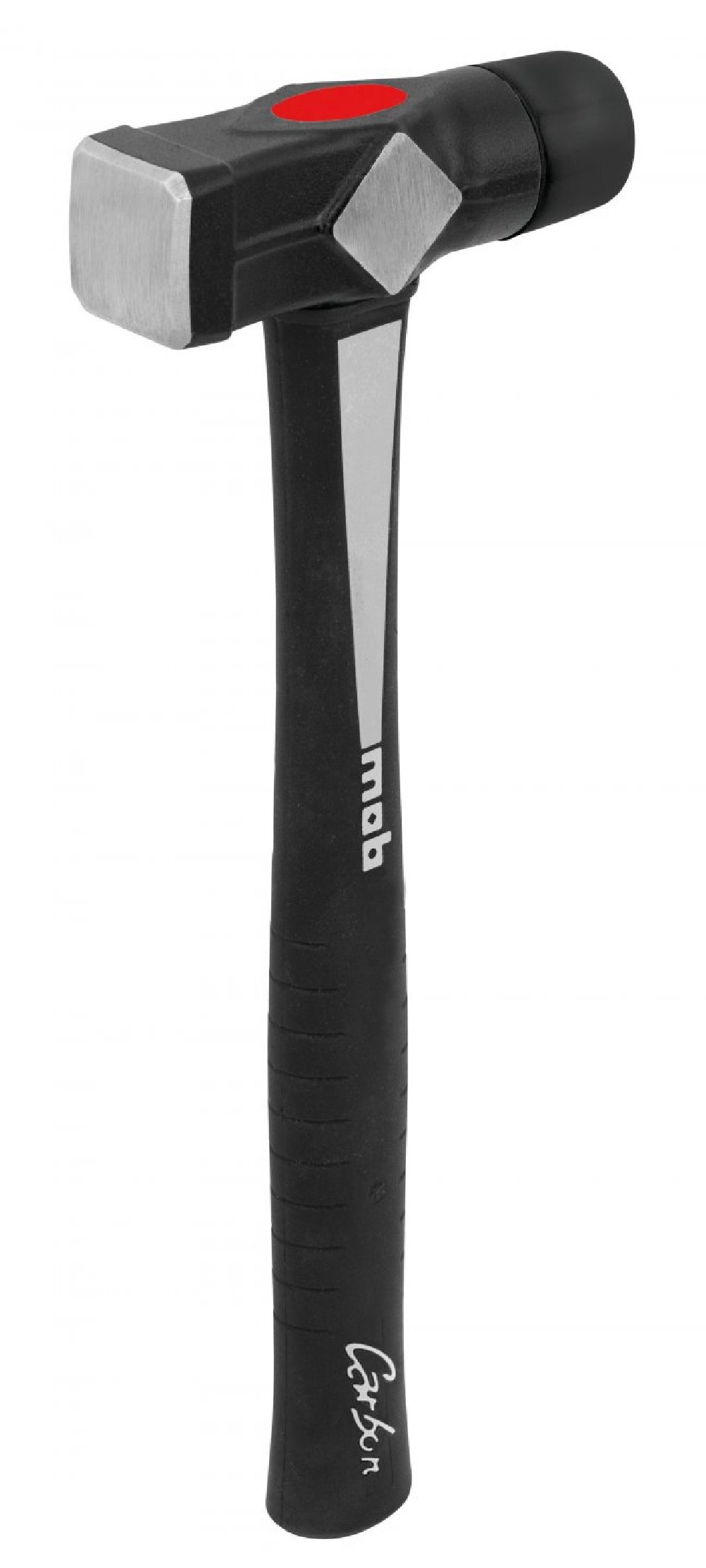 Marteau duo embout caoutchouc noir manche carbon - MOB