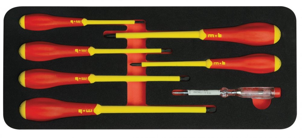 Coffret 6 tournevis isolés 1000V + testeur - MOB