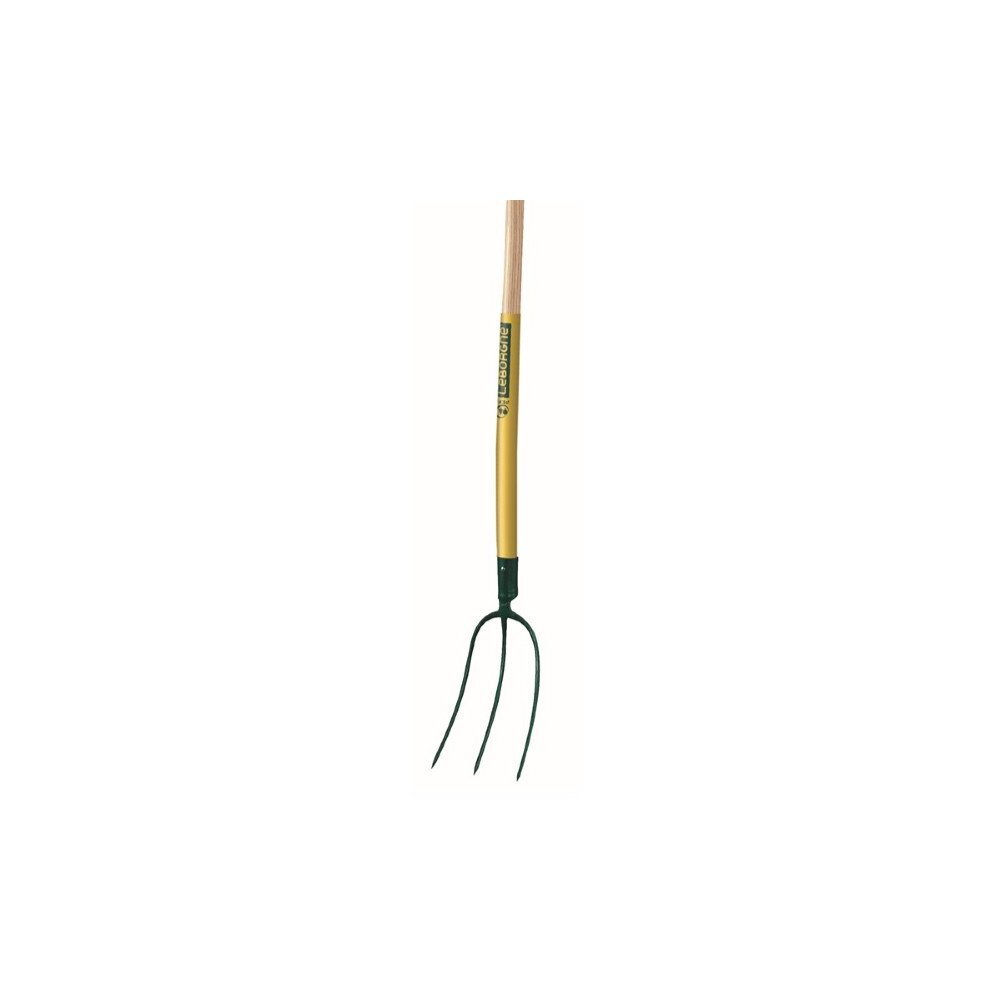 Fourche à foin douille 3 dents - 30 cm manche bois certifié PEFC 100%