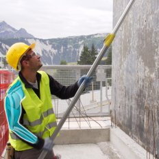 Grattoir 30 cm manche télescopique (2-3,50 m) Nanovib  - Leborgne