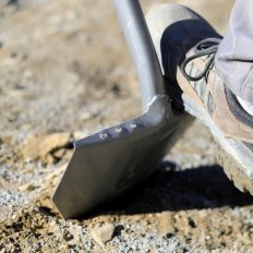 Pelle Nanovib 27 cm manche ergonomique acier 150 cm  - Leborgne