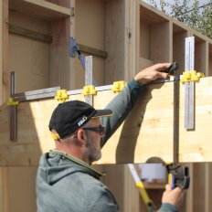 Traceur-placeur réglable pour sabots de charpente 130cm Sylvapro - Leborgne