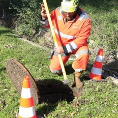 Coupe-débris d'hydrocurage longue portée 185 cm Nanovib  - Leborgne
