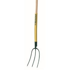Fourche à foin douille 3 dents - 26 cm manche bois certifié PEFC 100% - Leborgne