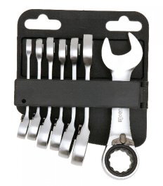 Jeu de clés mixtes à cliquet courtes compact - MOB