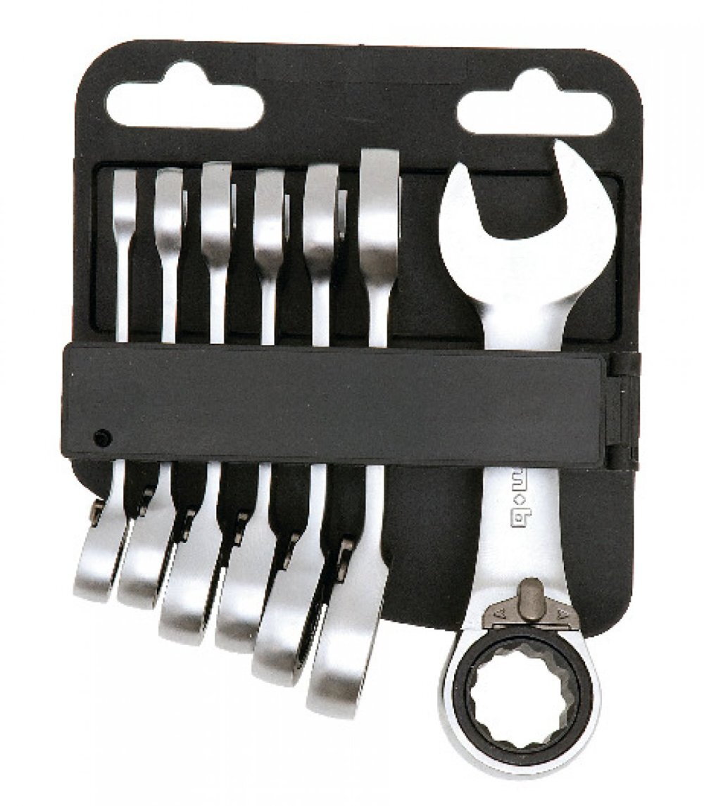 Jeu de clés mixtes à cliquet courtes compact - MOB