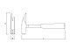 Marteau de charpentier standard - MOB