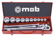 Coffret métallique 3/4'' 16 pièces, 6 pans - MOB